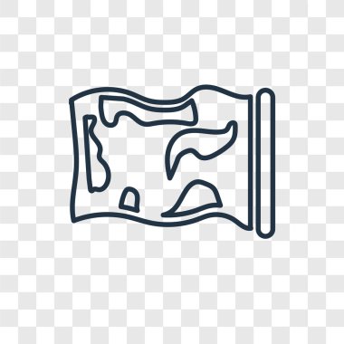 harita simgesi modaya uygun bir tasarım tarzı. harita simgesi üzerinde şeffaf arka plan izole. Harita vektör simgesi basit ve modern düz simgesi web sitesi, mobil, logo, app, UI. harita simge vektör çizim, Eps10.