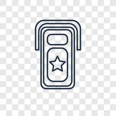 modaya uygun bir tasarım tarzı taşınabilir buzdolabı simgesi. Taşınabilir buzdolabı simgesi üzerinde şeffaf arka plan izole. Taşınabilir buzdolabı vektör simgesi basit ve modern düz simgesi web sitesi, mobil, logo, app, UI. Taşınabilir buzdolabı simge vektör çizim, Eps10.