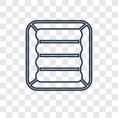 modaya uygun bir tasarım tarzı havalı yatak simgesi. Havalı yatak simgesi üzerinde şeffaf arka plan izole. Havalı yatak vektör simgesi basit ve modern düz simgesi web sitesi, mobil, logo, app, UI. Havalı yatak simge vektör çizim, Eps10.