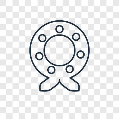 modaya uygun bir tasarım tarzı çelenk simgesi. saydam arka plan üzerinde izole çelenk simgesi. çelenk vektör simgesi basit ve modern düz simgesi web sitesi, mobil, logo, app, UI. çelenk simge vektör çizim, Eps10.