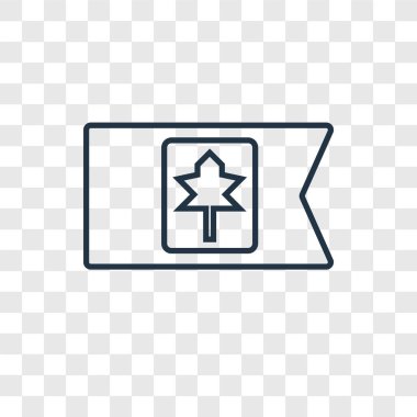 modaya uygun bir tasarım tarzı Kanada simgesi. Kanada simgesi üzerinde şeffaf arka plan izole. Kanada vektör simgesi basit ve modern düz simgesi web sitesi, mobil, logo, app, UI. Kanada simge vektör çizim, Eps10.