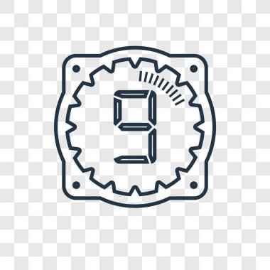 Saat simgesini modaya uygun bir tasarım tarzı. Saat simgesini şeffaf arka plan üzerinde izole. zaman vektör simgesi basit ve modern düz simgesi web sitesi, mobil, logo, app, UI. zaman simge vektör çizim, Eps10.