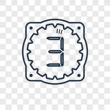 Saat simgesini modaya uygun bir tasarım tarzı. Saat simgesini şeffaf arka plan üzerinde izole. zaman vektör simgesi basit ve modern düz simgesi web sitesi, mobil, logo, app, UI. zaman simge vektör çizim, Eps10.