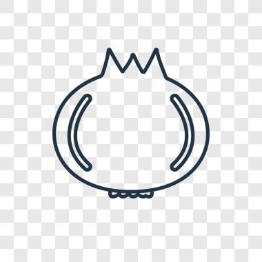 modaya uygun bir tasarım tarzı soğan simgesi. soğan simgesi üzerinde şeffaf arka plan izole. soğan vektör simgesi basit ve modern düz simgesi web sitesi, mobil, logo, app, UI. soğan simge vektör çizim, Eps10.