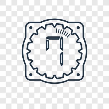 Saat simgesini modaya uygun bir tasarım tarzı. Saat simgesini şeffaf arka plan üzerinde izole. zaman vektör simgesi basit ve modern düz simgesi web sitesi, mobil, logo, app, UI. zaman simge vektör çizim, Eps10.