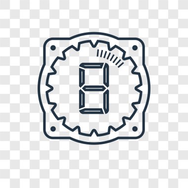 Saat simgesini modaya uygun bir tasarım tarzı. Saat simgesini şeffaf arka plan üzerinde izole. zaman vektör simgesi basit ve modern düz simgesi web sitesi, mobil, logo, app, UI. zaman simge vektör çizim, Eps10.