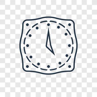 Saat simgesini modaya uygun bir tasarım tarzı. Saat simgesini şeffaf arka plan üzerinde izole. zaman vektör simgesi basit ve modern düz simgesi web sitesi, mobil, logo, app, UI. zaman simge vektör çizim, Eps10.