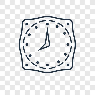Saat simgesini modaya uygun bir tasarım tarzı. Saat simgesini şeffaf arka plan üzerinde izole. zaman vektör simgesi basit ve modern düz simgesi web sitesi, mobil, logo, app, UI. zaman simge vektör çizim, Eps10.