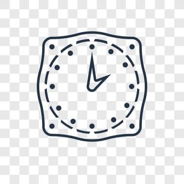Saat simgesini modaya uygun bir tasarım tarzı. Saat simgesini şeffaf arka plan üzerinde izole. zaman vektör simgesi basit ve modern düz simgesi web sitesi, mobil, logo, app, UI. zaman simge vektör çizim, Eps10.
