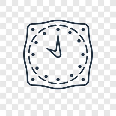 Saat simgesini modaya uygun bir tasarım tarzı. Saat simgesini şeffaf arka plan üzerinde izole. zaman vektör simgesi basit ve modern düz simgesi web sitesi, mobil, logo, app, UI. zaman simge vektör çizim, Eps10.