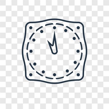 Saat simgesini modaya uygun bir tasarım tarzı. Saat simgesini şeffaf arka plan üzerinde izole. zaman vektör simgesi basit ve modern düz simgesi web sitesi, mobil, logo, app, UI. zaman simge vektör çizim, Eps10.