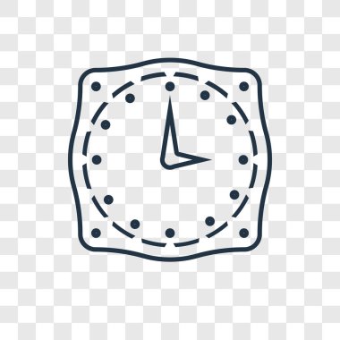Saat simgesini modaya uygun bir tasarım tarzı. Saat simgesini şeffaf arka plan üzerinde izole. zaman vektör simgesi basit ve modern düz simgesi web sitesi, mobil, logo, app, UI. zaman simge vektör çizim, Eps10.