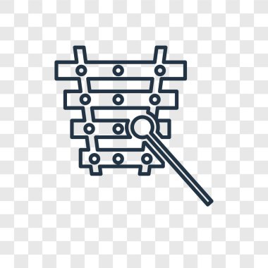 modaya uygun bir tasarım tarzı ksilofon oyuncak simgesi. saydam arka plan üzerinde izole ksilofon oyuncak simgesi. ksilofon oyuncak vektör simgesi basit ve modern düz simgesi web sitesi, mobil, logo, app, UI. ksilofon oyuncak simge vektör çizim, Eps10.