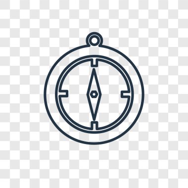 Pusula simgesini modaya uygun bir tasarım tarzı. Pusula simgesini şeffaf arka plan üzerinde izole. Pusula vektör simgesi basit ve modern düz simgesi web sitesi, mobil, logo, app, UI. simge vektör çizim, Eps10 pusula.