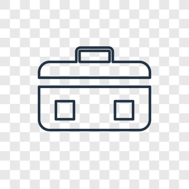 modaya uygun bir tasarım tarzı bavul simgesi. saydam arka plan üzerinde izole bavul simgesi. Bavul vektör simgesi basit ve modern düz simgesi web sitesi, mobil, logo, app, UI. Bavul simge vektör çizim, Eps10.