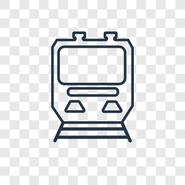 modaya uygun bir tasarım tarzı tren simgesi. saydam arka plan üzerinde izole simgesi tren. vektör simgesi basit ve modern düz simgesi web sitesi, mobil, logo, app, tren UI. Tren simge vektör çizim, Eps10.
