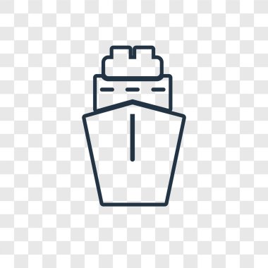 modaya uygun bir tasarım tarzı gemi simgesi. saydam arka plan üzerinde izole simgesi gemi. vektör simgesi basit ve modern düz simgesi web sitesi, mobil, logo, app, gemi UI. Gemi simge vektör çizim, Eps10.