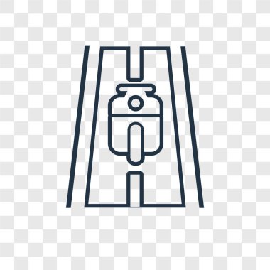 modaya uygun bir tasarım tarzı motosiklet simgesi. Motosiklet simgesi üzerinde şeffaf arka plan izole. Motosiklet vektör simgesi basit ve modern düz simgesi web sitesi, mobil, logo, app, UI. Motosiklet simge vektör çizim, Eps10.