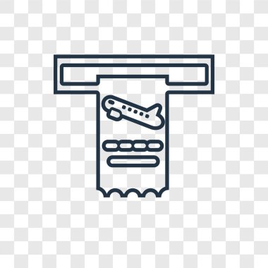 modaya uygun bir tasarım tarzı bilet simgesi. saydam arka plan üzerinde izole bilet simgesi. Bilet vektör simgesi basit ve modern düz simgesi web sitesi, mobil, logo, app, UI. Bilet simge vektör çizim, Eps10.