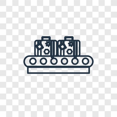 modaya uygun bir tasarım tarzı Bagaj simgesi. Bagaj simgesi üzerinde şeffaf arka plan izole. Bagaj vektör simgesi basit ve modern düz simgesi web sitesi, mobil, logo, app, UI. Bagaj simge vektör çizim, Eps10.