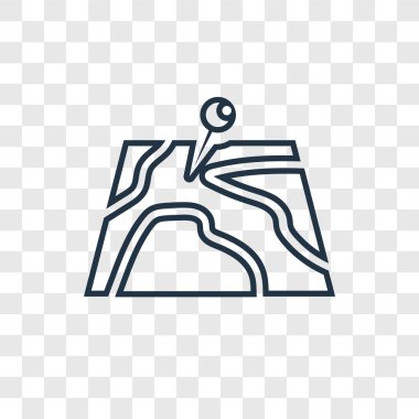 modaya uygun bir tasarım tarzı PIN simgesi. PIN simgesi üzerinde şeffaf arka plan izole. PIN vektör simgesi basit ve modern düz simgesi web sitesi, mobil, logo, app, UI. PIN simge vektör çizim, Eps10.