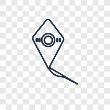 modaya uygun bir tasarım tarzı uçurtma simgesi. saydam arka plan üzerinde izole uçurtma simgesi. uçurtma vektör simgesi basit ve modern düz simgesi web sitesi, mobil, logo, app, UI. Uçurtma simge vektör çizim, Eps10.