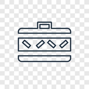 modaya uygun bir tasarım tarzı bavul simgesi. saydam arka plan üzerinde izole bavul simgesi. Bavul vektör simgesi basit ve modern düz simgesi web sitesi, mobil, logo, app, UI. Bavul simge vektör çizim, Eps10.