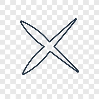 modaya uygun bir tasarım stili simgesini iptal. saydam arka plan üzerinde izole simgesini iptal. vektör simgesi basit ve modern düz simgesi web sitesi, mobil, logo, app, iptal UI. simge vektör çizim, Eps10 iptal.