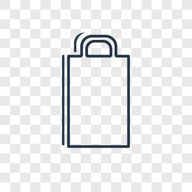 modaya uygun bir tasarım tarzı çanta simgesi. saydam arka plan üzerinde izole çanta simgesi. çanta vektör simgesi basit ve modern düz simgesi web sitesi, mobil, logo, app, UI. çanta simge vektör çizim, Eps10.