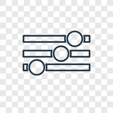 ayarları simgesi modaya uygun bir tasarım tarzı. ayarları simgesi üzerinde şeffaf arka plan izole. ayarları simgesi basit vektör ve modern düz UI uygulaması, web sitesi, mobil, logo, sembol. ayarları simgesi vektör çizim, Eps10.