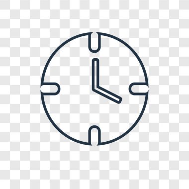 saat simgesi modaya uygun bir tasarım tarzı. saat simgesi üzerinde şeffaf arka plan izole. Saat vektör simgesi basit ve modern düz simgesi web sitesi, mobil, logo, app, UI. simge vektör çizim, Eps10 saat.