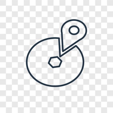 harita simgesi modaya uygun bir tasarım tarzı. harita simgesi üzerinde şeffaf arka plan izole. Harita vektör simgesi basit ve modern düz simgesi web sitesi, mobil, logo, app, UI. harita simge vektör çizim, Eps10.