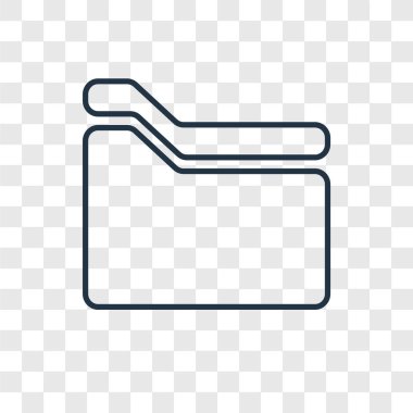 klasör simgesini modaya uygun bir tasarım tarzı. klasör simgesini şeffaf arka plan üzerinde izole. klasör vektör simgesi basit ve modern düz simgesi web sitesi, mobil, logo, app, UI. klasör simge vektör çizim, Eps10.