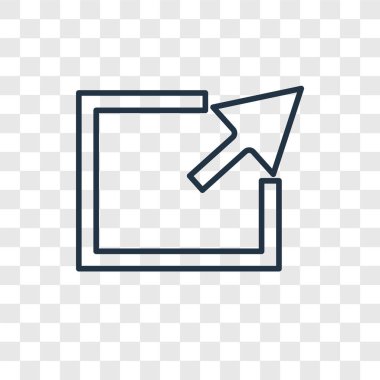 Dışa Aktar simgesini modaya uygun bir tasarım tarzı. Dışa Aktar simgesini şeffaf arka plan üzerinde izole. vektör simgesi basit ve modern düz simgesi web sitesi, mobil, logo, app, ihracat UI. verme simge vektör çizim, Eps10.