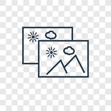 modaya uygun bir tasarım tarzı Galeri simgesi. Galeri simgesi üzerinde şeffaf arka plan izole. Galeri vektör simgesi basit ve modern düz simgesi web sitesi, mobil, logo, app, UI. Galeri simge vektör çizim, Eps10.