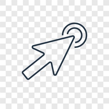 modaya uygun bir tasarım tarzı imleç simgesi. imleç simgesi üzerinde şeffaf arka plan izole. imleç vektör simgesi basit ve modern düz simgesi web sitesi, mobil, logo, app, UI. imleç simge vektör çizim, Eps10.