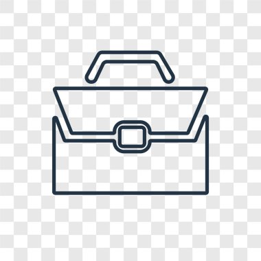 Evrak Çantası simgesini modaya uygun bir tasarım tarzı. Evrak Çantası simgesini şeffaf arka plan üzerinde izole. Evrak Çantası'nı vektör simgesi basit ve modern düz simgesi web sitesi, mobil, logo, app, UI. Evrak Çantası'nı simge vektör çizim, Eps10.