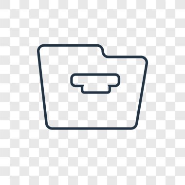 klasör simgesini modaya uygun bir tasarım tarzı. klasör simgesini şeffaf arka plan üzerinde izole. klasör vektör simgesi basit ve modern düz simgesi web sitesi, mobil, logo, app, UI. klasör simge vektör çizim, Eps10.