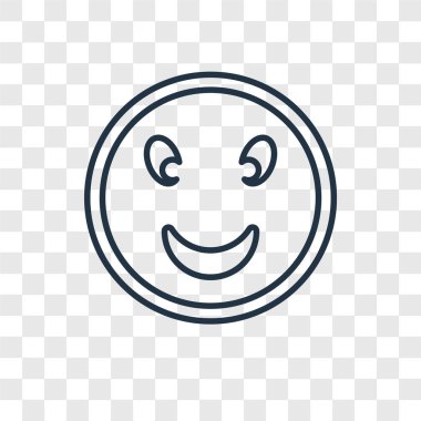modaya uygun bir tasarım tarzı gülümseyen yüz simgesi. gülümseyen yüz simgesi üzerinde şeffaf arka plan izole. yüz vektör simgesi basit ve modern düz simgesi için web sitesi, mobil, logo, app, gülümseyen UI. gülümseyen yüz simge vektör çizim, Eps10.