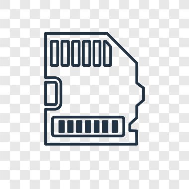 modaya uygun bir tasarım tarzı büyük sd kartı simgesi. büyük sd kartı simgesi üzerinde şeffaf arka plan izole. büyük sd kart vektör simgesi basit ve modern düz simgesi web sitesi, mobil, logo, app, UI. büyük sd kart simge vektör çizim, Eps10.