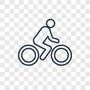Adam motosiklet simgesini modaya uygun bir tasarım tarzı. Adam motosiklet simgesini şeffaf arka plan üzerinde izole. Motosiklet vektör simgesi basit ve modern düz simgesi web sitesi, mobil, logo, app, UI adamım. Motosiklet simge vektör çizim, Eps10 adam.