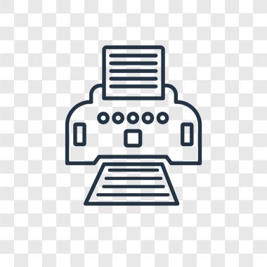 Yazıcı kağıt simgesi modaya uygun bir tasarım tarzı ile. Yazıcı kağıt simgesi üzerinde şeffaf arka plan izole ile. Yazıcı kağıt vektör simgesi basit ve modern düz simgesi olan web sitesi, mobil, logo, app, için Kullanıcı arabirimi.