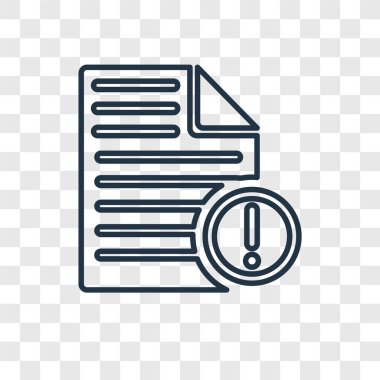 dosya ünlem modaya uygun bir tasarım tarzı. saydam arka plan üzerinde izole dosya ünlem. ünlem dosya vektör simgesi basit ve modern düz simgesi web sitesi, mobil, logo, app, UI. ünlem dosya simge vektör çizim, Eps10.