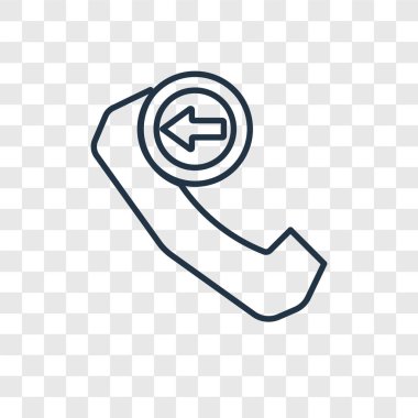 gelen telefon simgesini modaya uygun bir tasarım tarzı. gelen telefon simgesini şeffaf arka plan üzerinde izole. gelen telefon vektör simgesi basit ve modern düz simgesi web sitesi, mobil, logo, app, UI. gelen telefon simge vektör çizim, Eps10.