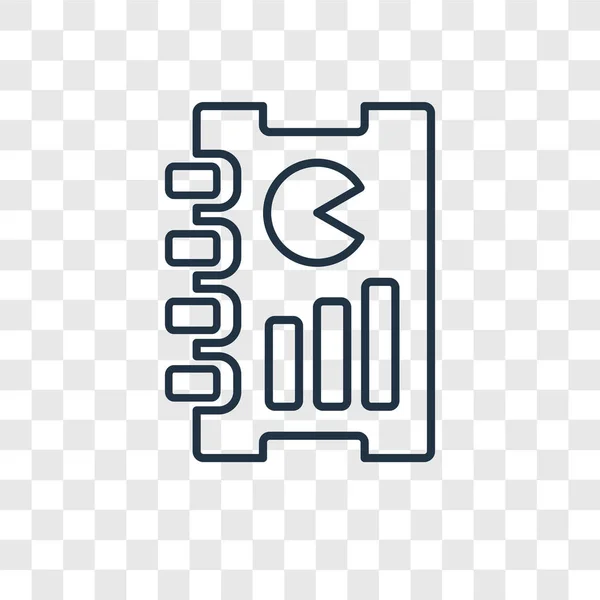 Report Symbol Trendigen Design Stil Berichtssymbol Isoliert Auf Transparentem Hintergrund — Stockvektor