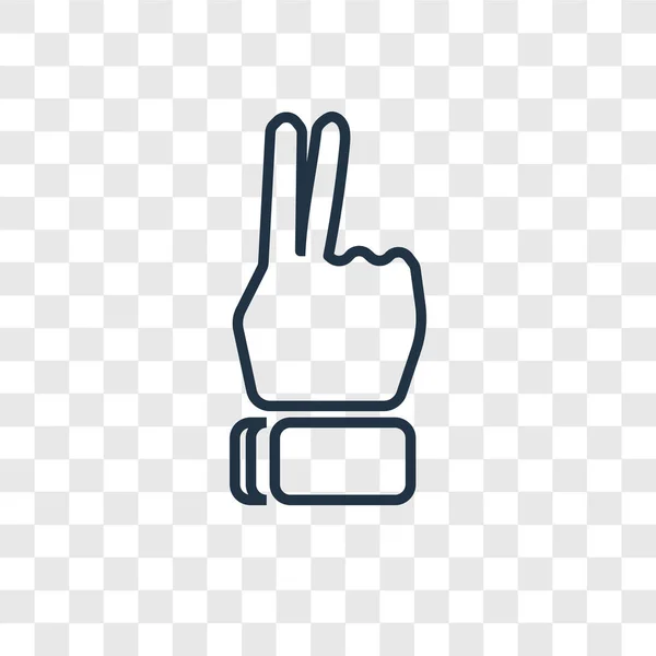 Значок Руки Модному Стилі Дизайну Піктограма Руки Ізольована Прозорому Фоні — стоковий вектор