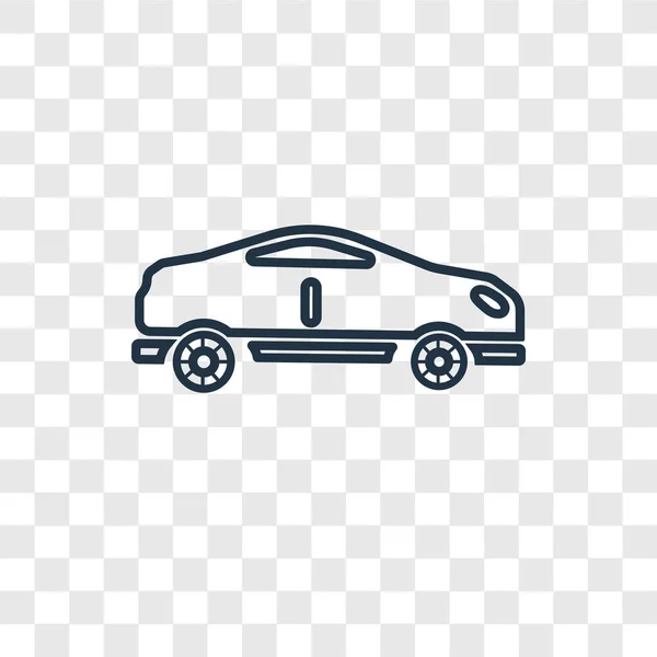 Значок Автомобіля Модному Стилі Дизайну Іконка Автомобіля Ізольована Прозорому Фоні — стоковий вектор