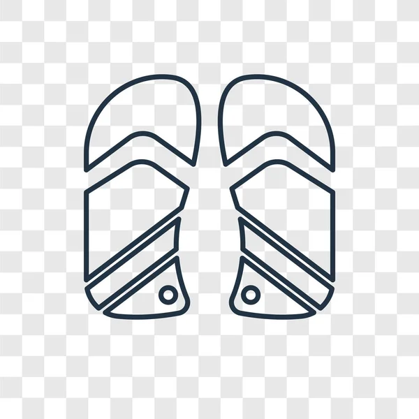 Chanclas Icono Estilo Diseño Moda Flip Flops Icono Aislado Sobre — Archivo Imágenes Vectoriales