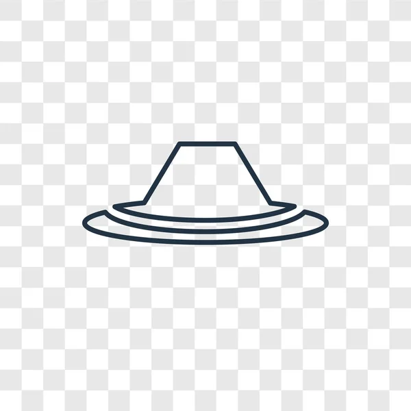 Иконка Шляпы Модном Стиле Дизайна Иконка Шапки Изолирована Прозрачном Фоне — стоковый вектор