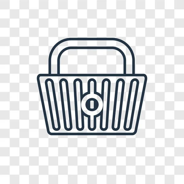 Basket Icon Trendy Design Style Basket Icon Isolated Transparent Background — Stock Vector